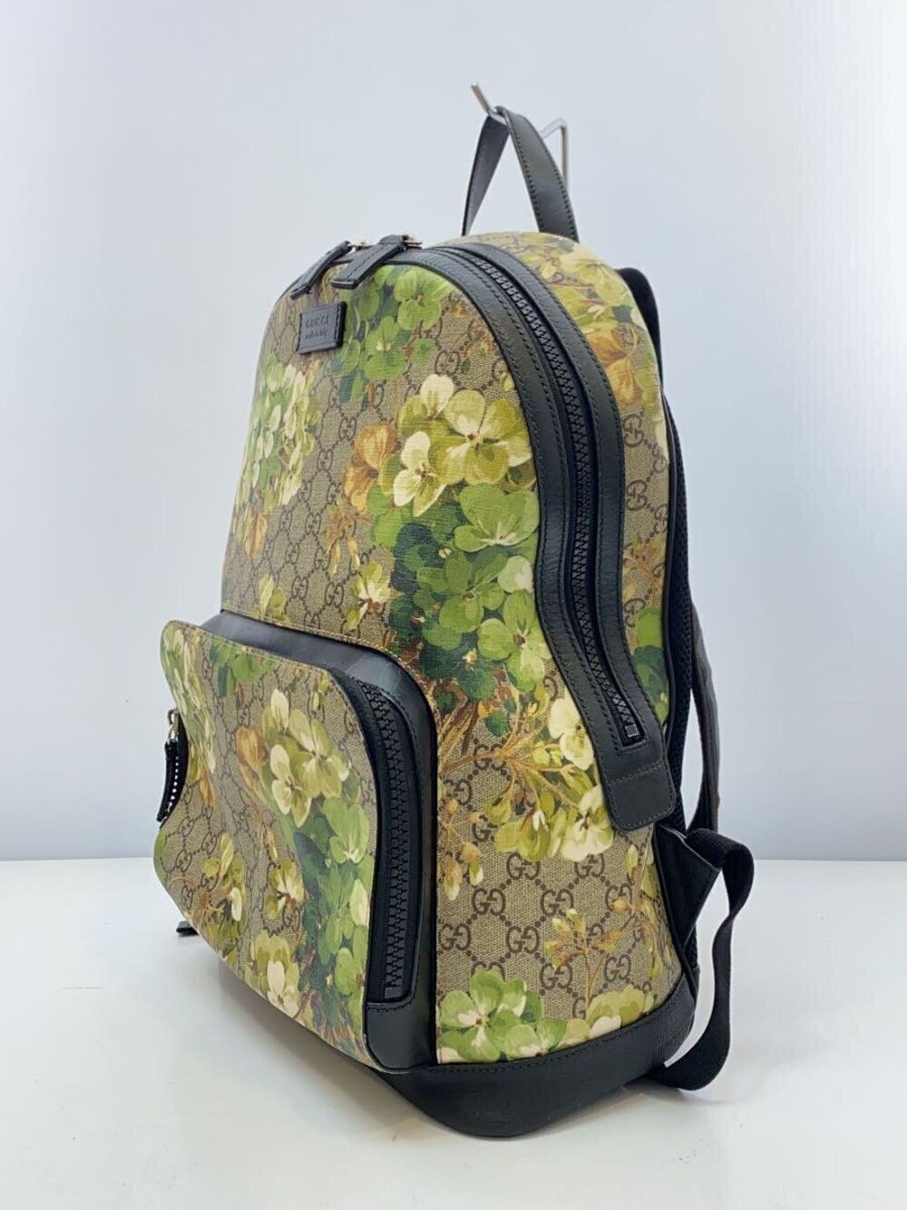 Gucci over Backpack Canvas GG Beige All Blooms Tan
